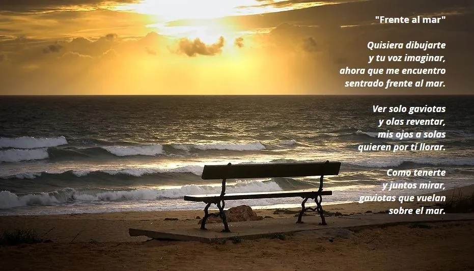 Poema Frente al Mar de Pedro Morales