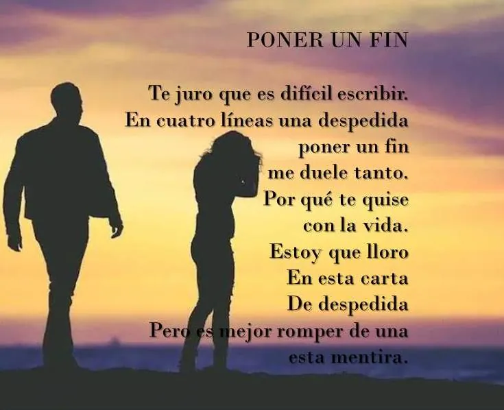 Poema Poner un fin de Pedro Morales