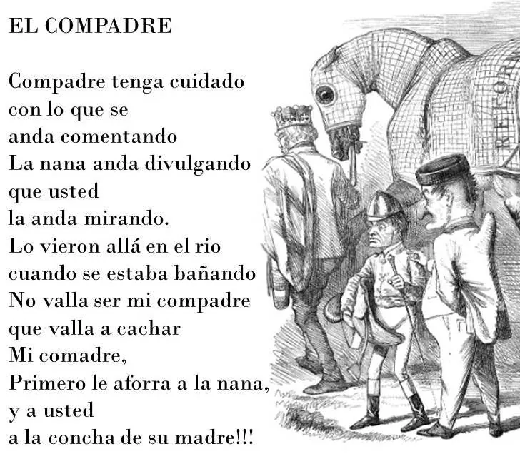 Poema El compadre de Pedro Morales